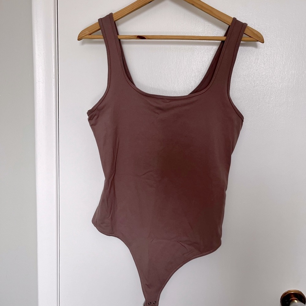 90’s seamless tank bodysuit - Mauve / punk/ purple color